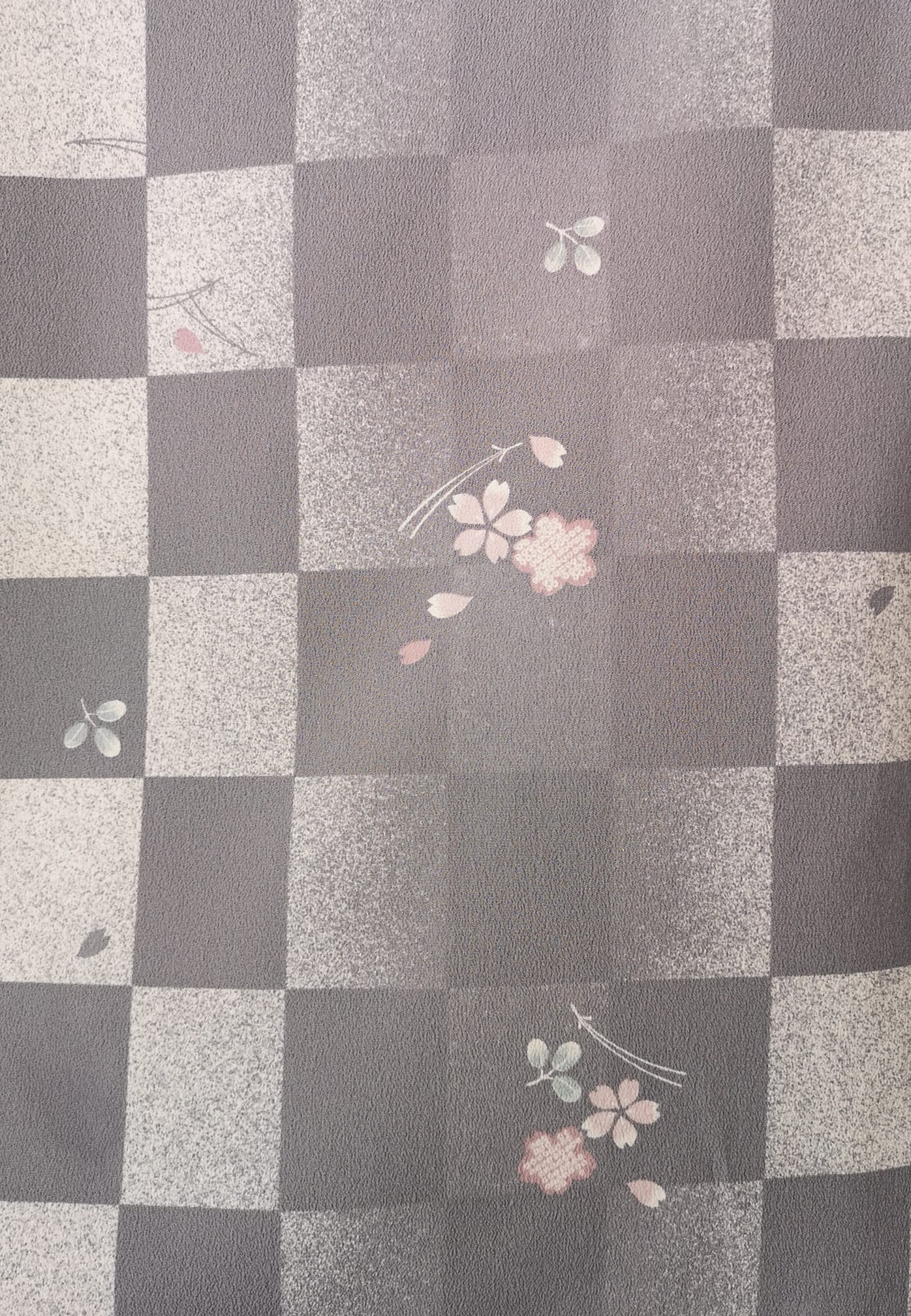 ชุดกิโมโนสีเทาอมม่วง ลาย04