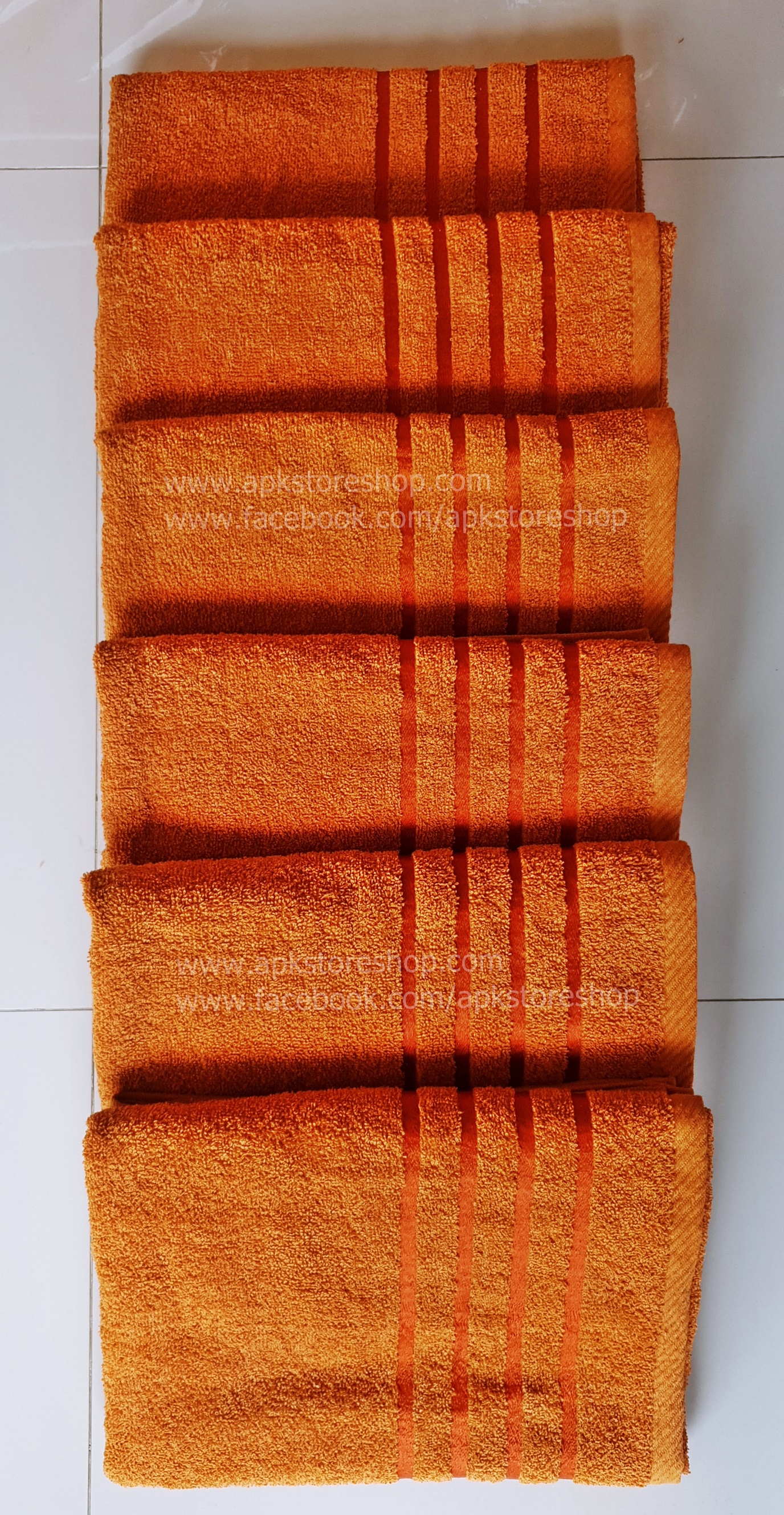 ขายส่ง ผ้าเช็ดตัวคอตตอน สีกรัก ส่ง 50 บาท