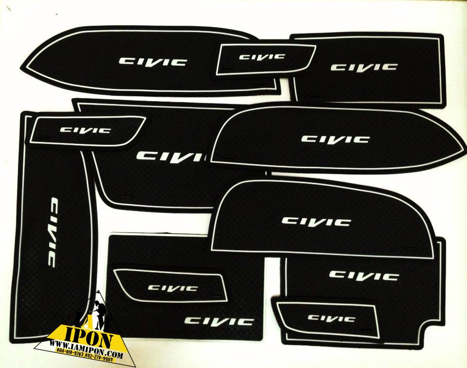 ยางรองหลุม Honda Civic 2012-2013 สีขาว