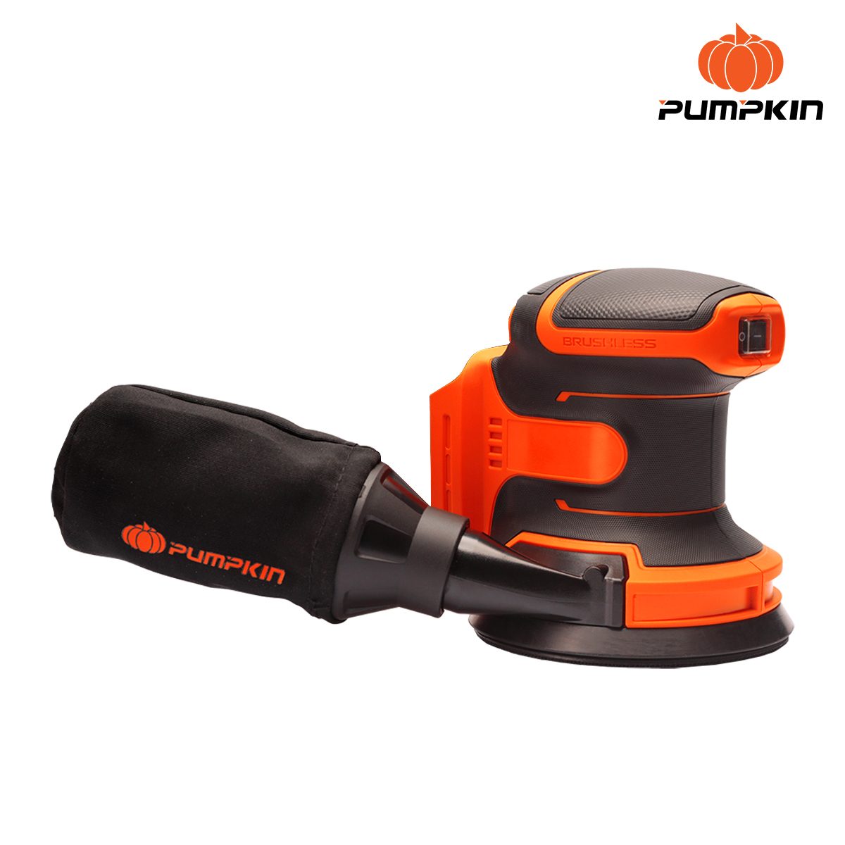 PUMPKIN เครื่องขัดกระดาษทรายกลม5นิ้ว 20V INF-512RSCB 50432 เครื่องเปล่า