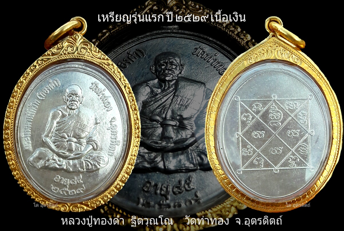 เหรียญรุ่นแรก หลวงปู่ทองดำ ปี29