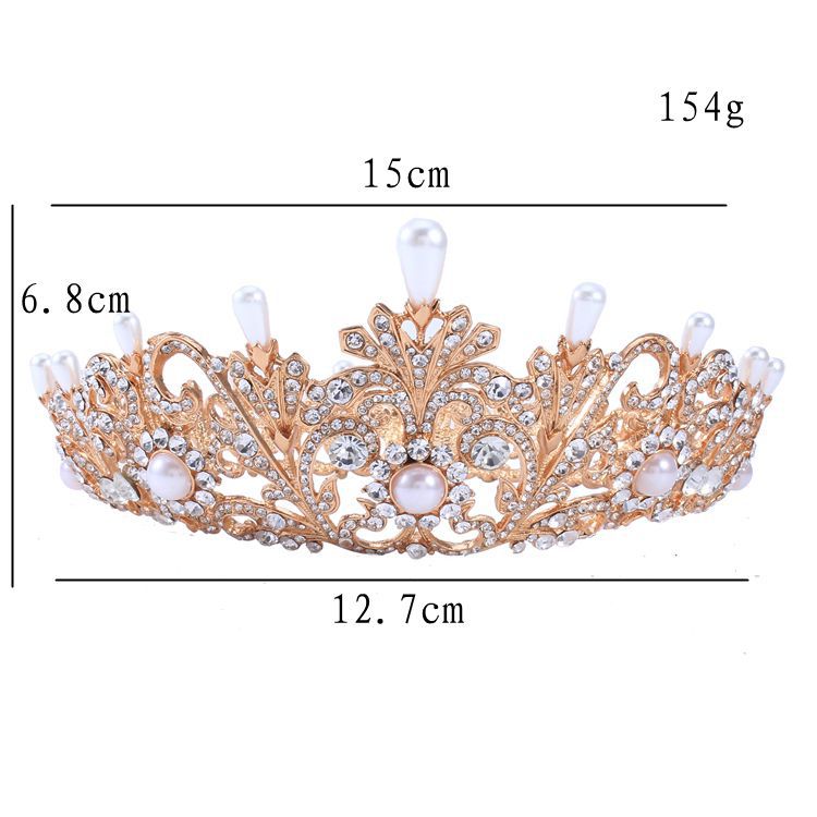 (พร้อมส่ง) มงกุฎ 019 สีทอง