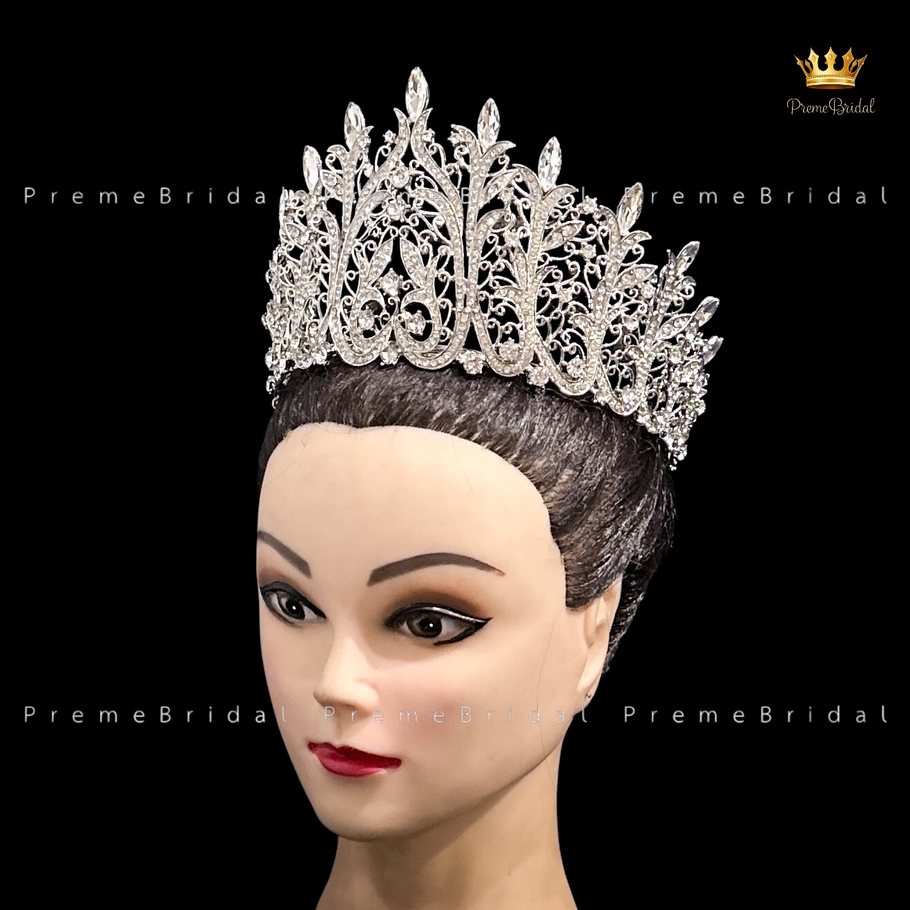 (พร้อมส่งจากไทย) มงกุฏ 138 ขนาดใหญ่ไซส์นางงาม งานสวย งานโลหะฐานกลมปรับขนาดได้ ส่งด่วน ส่งจาก จ.อุบลราชธานี