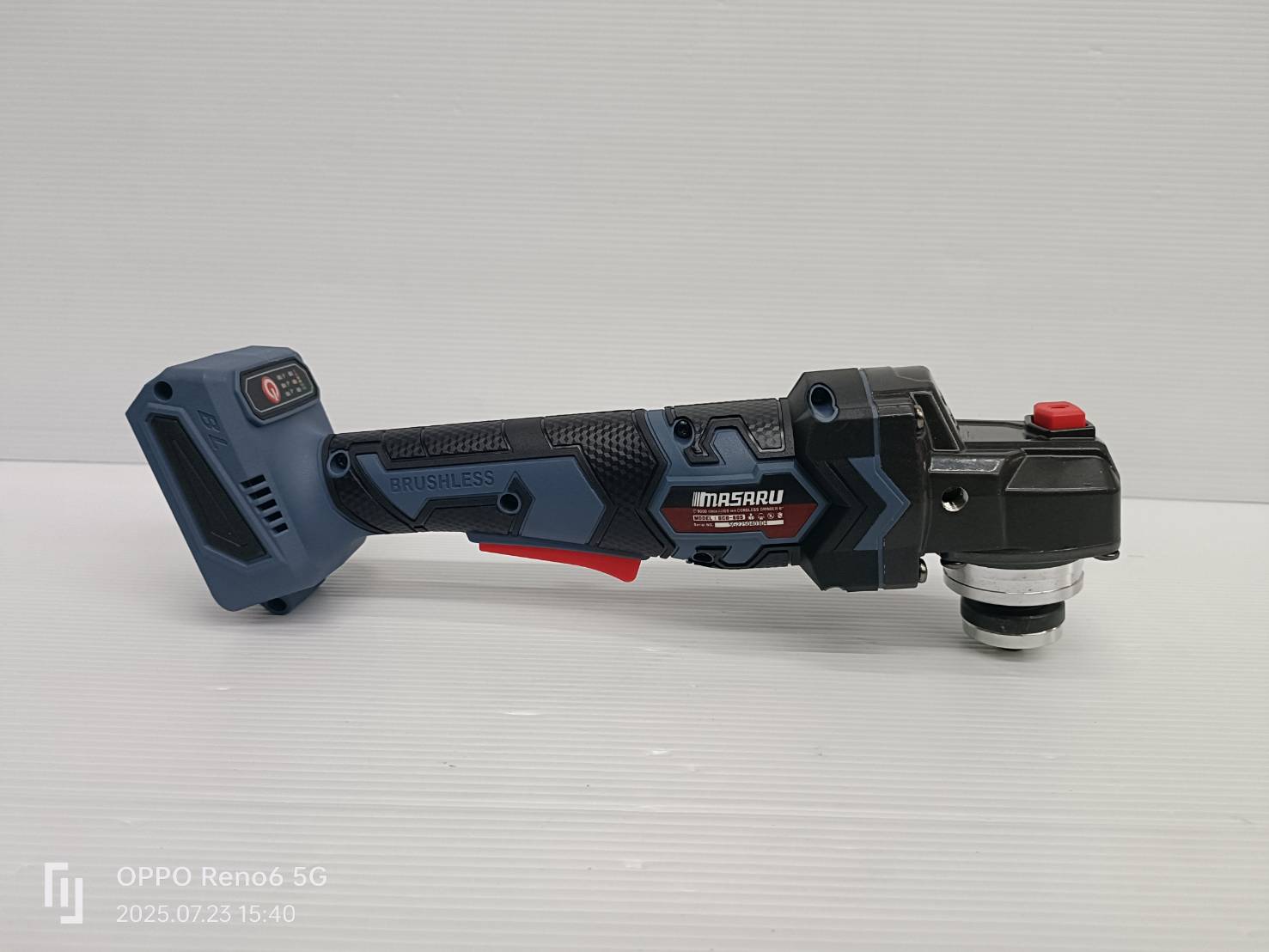 MASARU SCG-605-B1 เครื่องเจียร์ไร้สาย 4 นิ้ว Power Turbo 20V แบตรุ่นใหม่