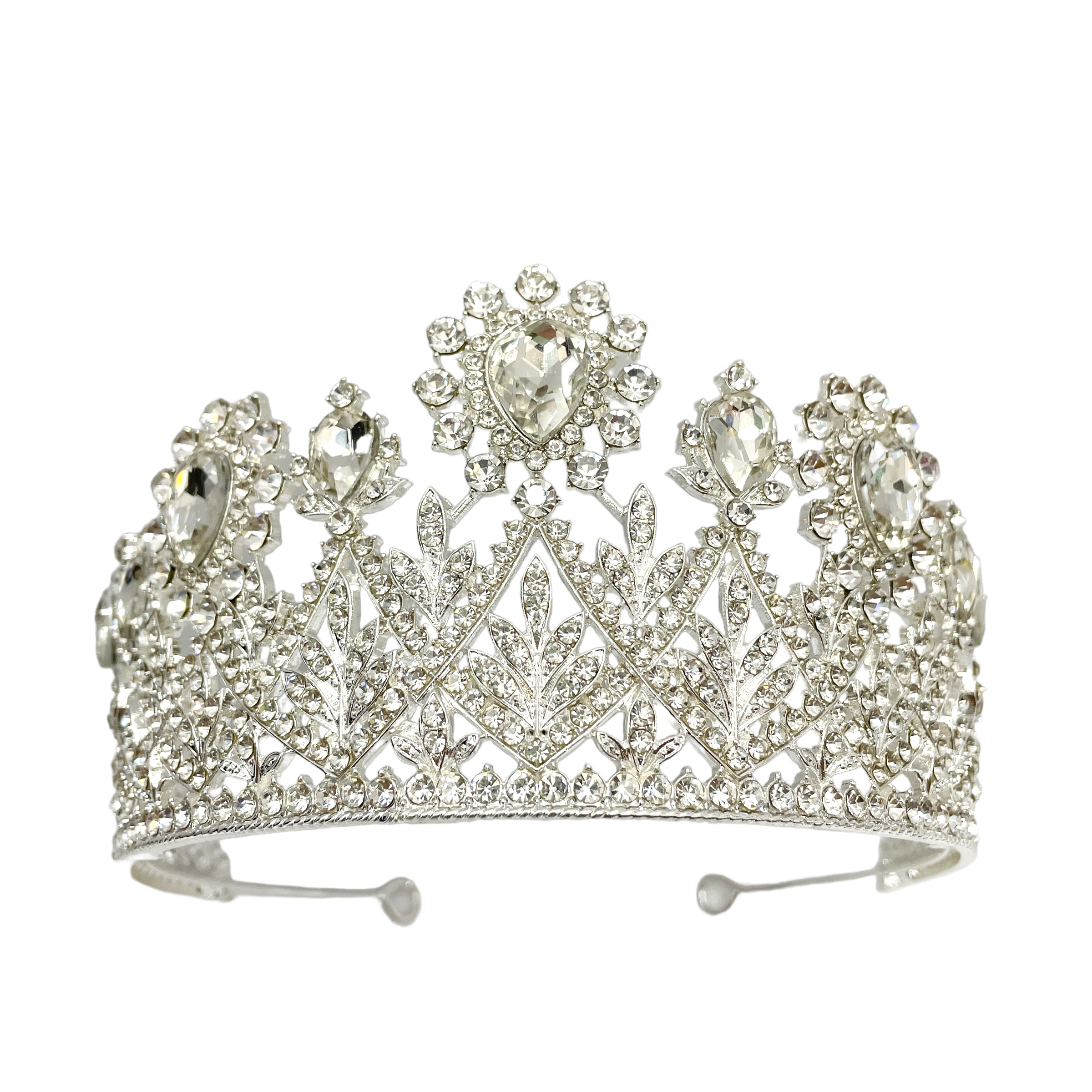 (พร้อมส่ง) เทียร่า 355 สีเงิน งานสวย ปราณีต QCเพชรทุกเม็ด สินค้าพร้อมส่งจากไทย