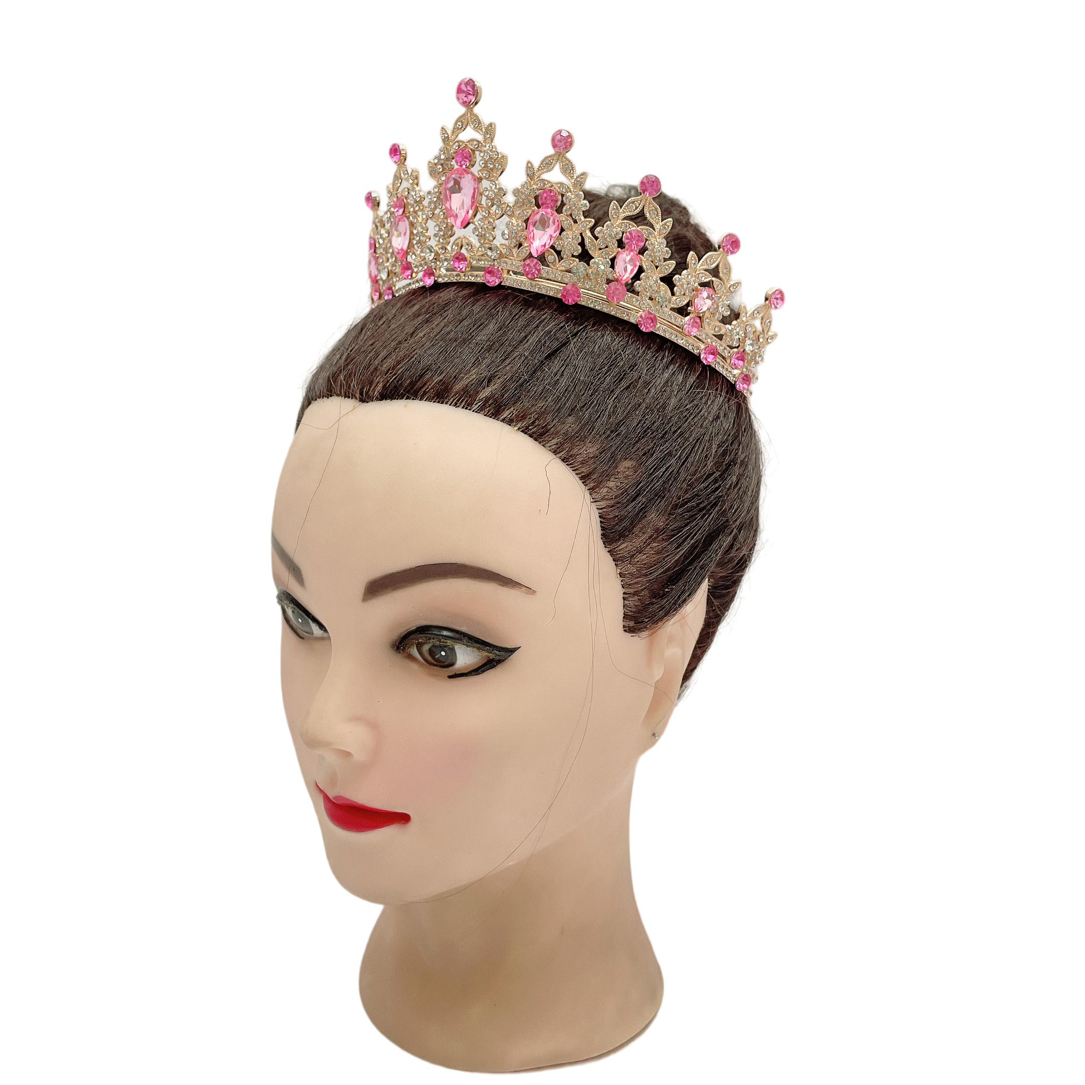 (พร้อมส่ง) เทียร่า 146 สีทอง-ชมพู2 งานสวย ปราณีต QCเพชรทุกเม็ด สินค้าพร้อมส่งจากไทย