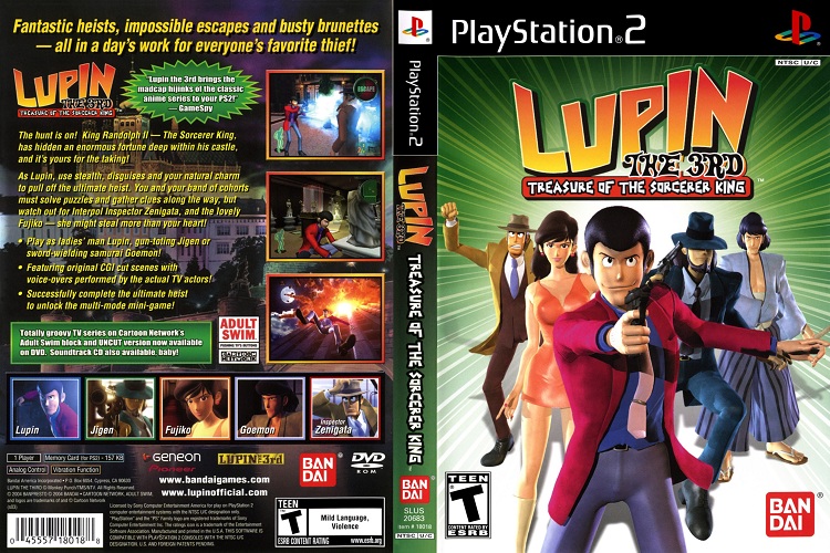 LUPIN THE 3RD TREASURE OF THE SORCERER KING [US : DVD5 1 Disc]