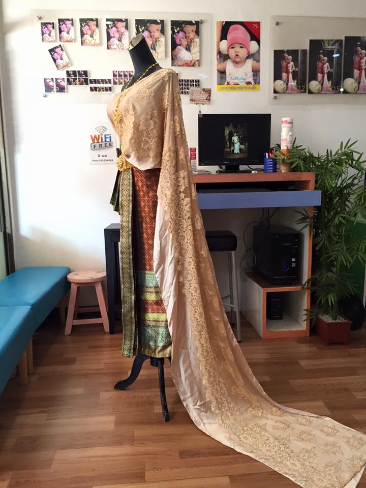 (พร้อมส่ง) ชุดไทยพร้อมส่ง รหัส 017