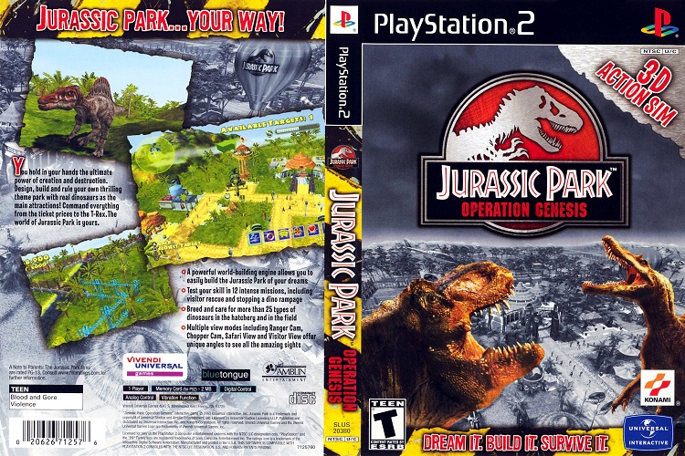 JURASSIC PARK OPERATION GENESIS [US : CD 1 Disc]