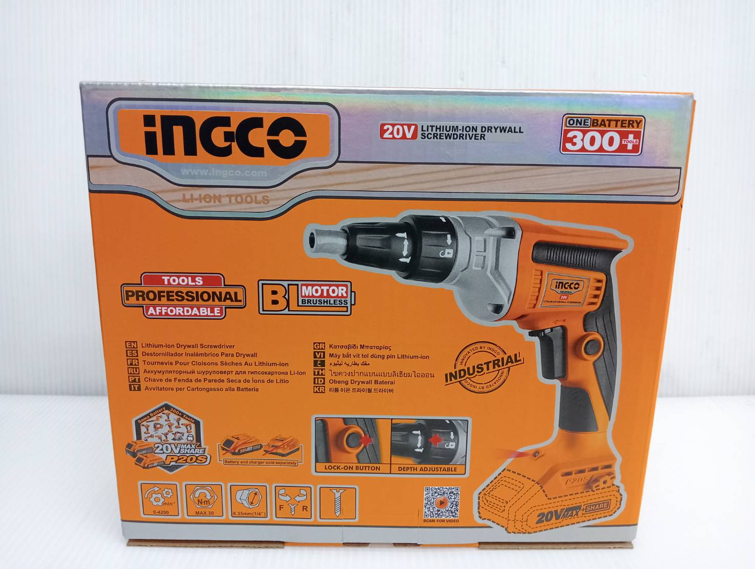 เครื่องขันสกรู20V Brushless CDSLI2042006 INGCO