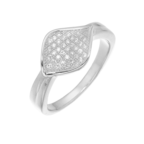 แหวนเงินแท้925เพรชประดับเพรชแท้สวิส เกรดดี น้ำใส