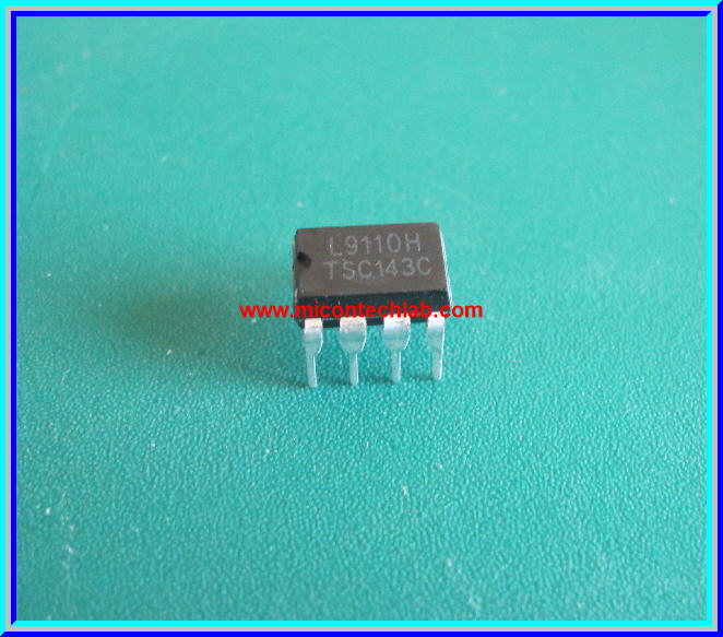 1x L9110H H-Bridge Dual DC motor Stepper motor drive DIP8 PINs IC Chip
