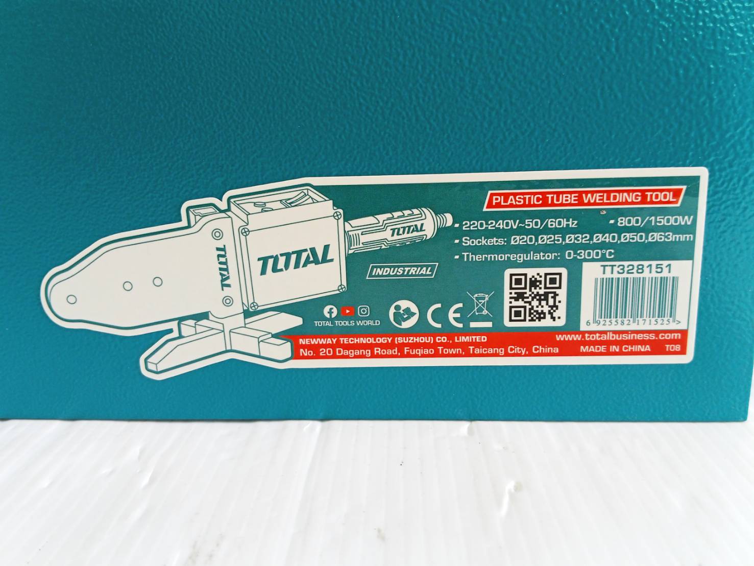 เครื่องเชื่อมท่อ PP-R TT328151 TOTAL 20-63มม.