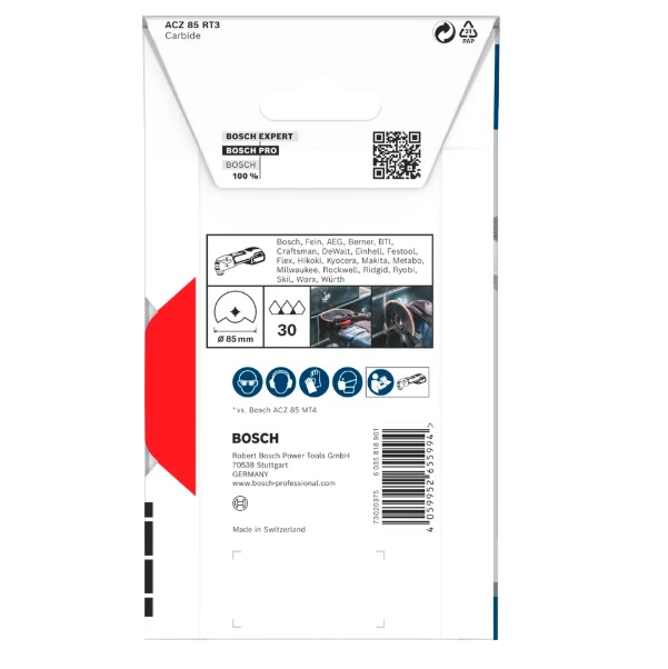 ใบมัลติทูล ACZ85RT3 BOSCH #2608669120