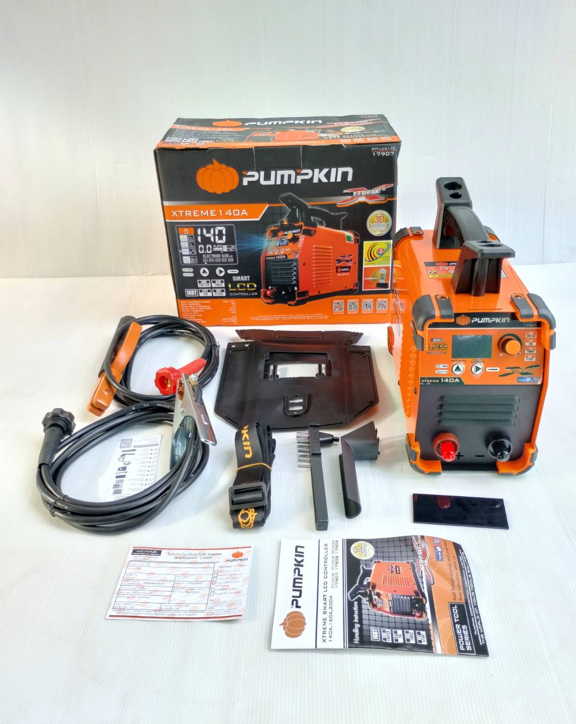 ตู้เชื่อมระบบ DIGITAL หน้าจอ LCD IGBT รุ่น XTREME140A PUMPKIN