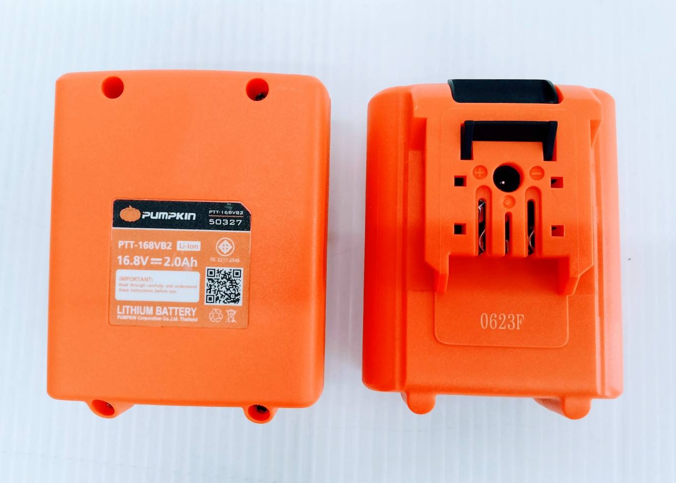 แบตเตอรี่เครื่องดูดสั่นกระเบื้องไร้สาย 16.8V 2.0Ah PTT-168VB2 (50327) PUMPKIN