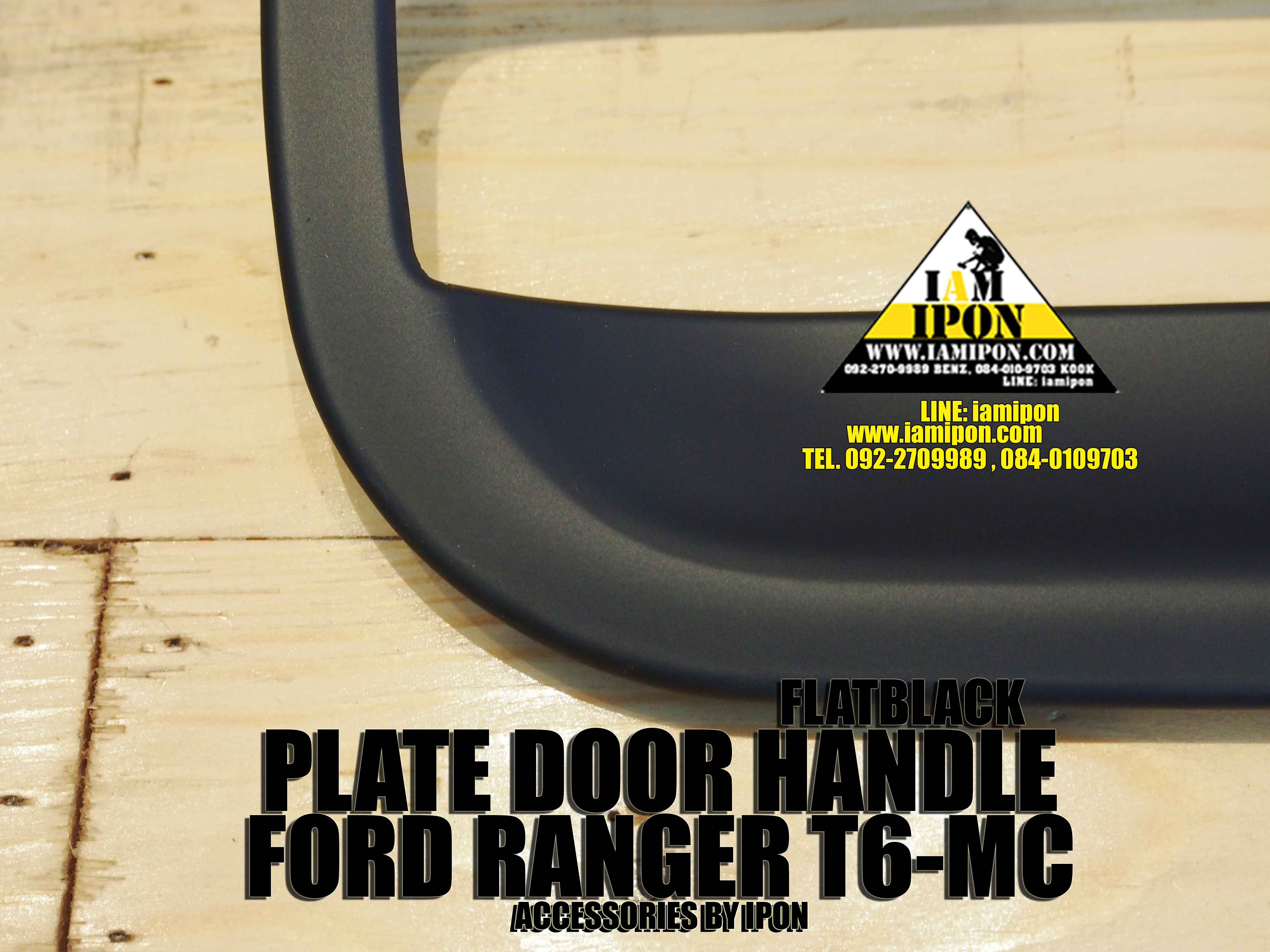 TAIL PLATE HANDLE MAZDA BT50 PRO FLATBLACK ครอบมือเปิดฝาท้ายดำด้านมาสด้า BT50 PRO