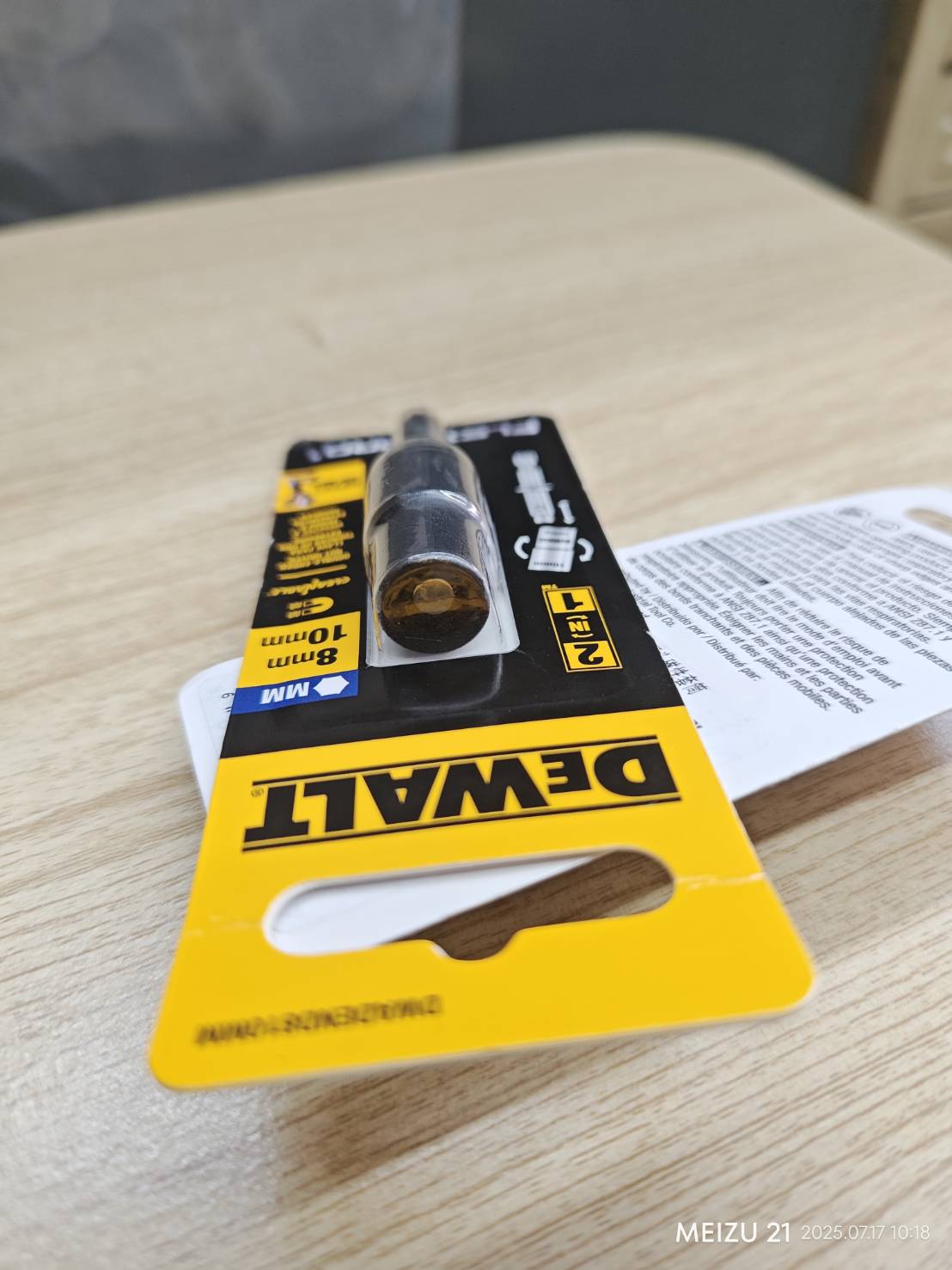 DEWALT DWADEND810MM บล็อกขันหลังคา 2in1 8mm 10mm