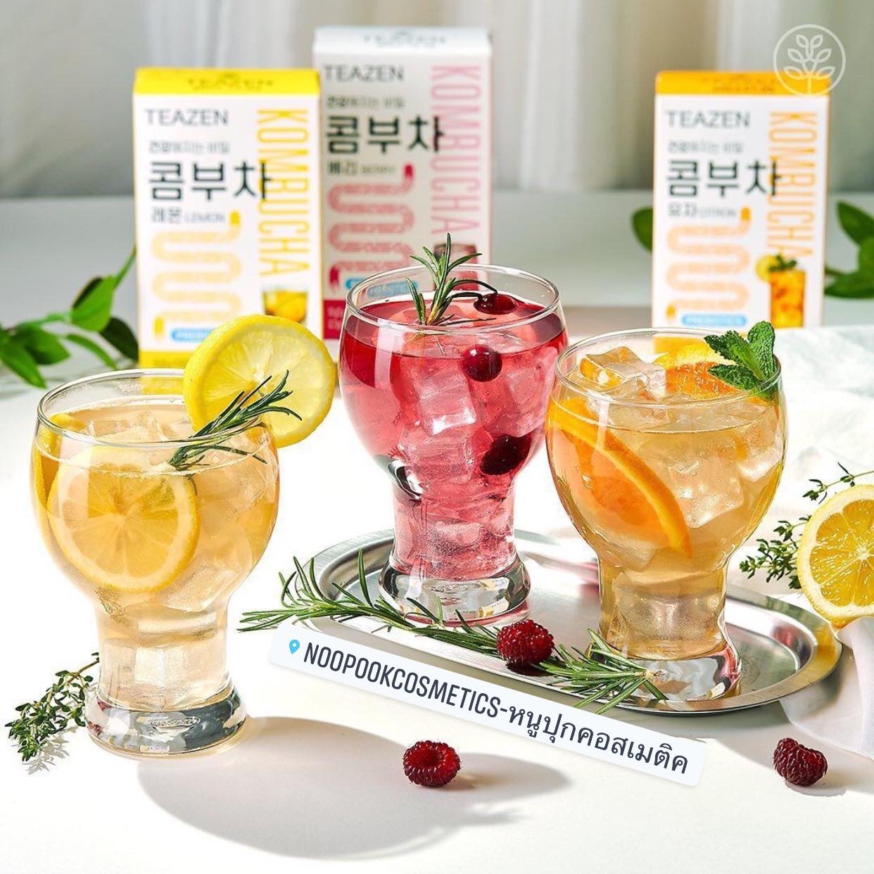 ชาคอมบูขา รสเลมอน ขายดีสุด เป็นที่นิยมของไอดอล ดารา กองถ่ายซีรี่ย์เกาหลี TEAZEN KOMBUCHA ชาคอมบุชา ชาหมักเกาหลีที่ขายดีที่สุด
