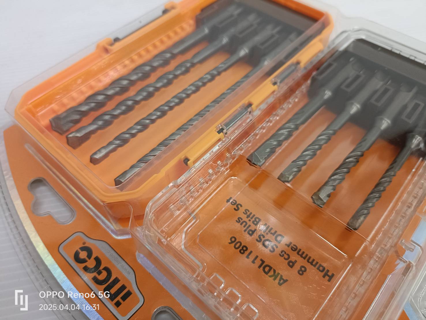 INGCO ชุดดอกสว่านโรตารี่ SDS-PLUS 8 ชิ้น รุ่น AKDL11806