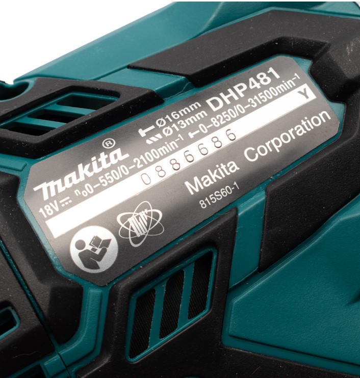 สว่านกระแทกไร้สาย DHP481Z MAKITA