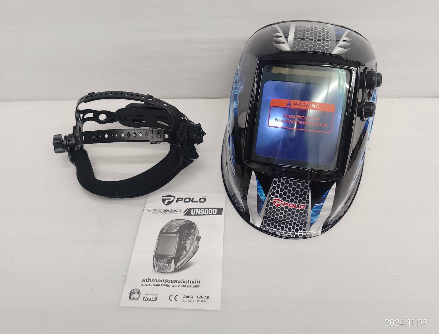 หน้ากากปรับแสงอัตโนมัติ มุมมองกว้าง UN9000 POLO True Color