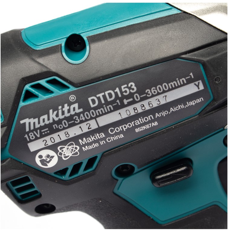 ไขควงกระแทกไร้สาย1/4 DTD153RFE MAKITA