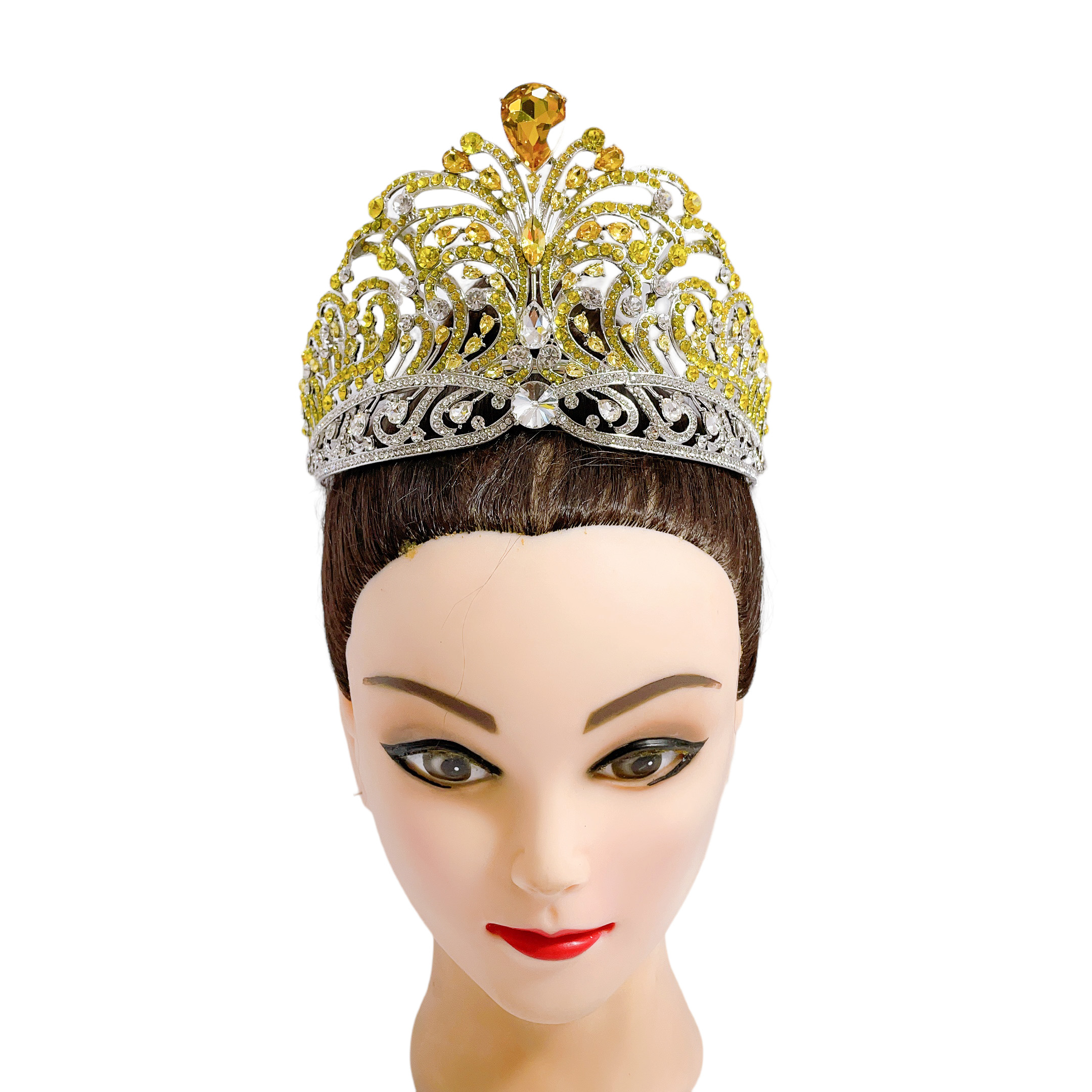 (พร้อมส่งจากไทย) มงกุฏ 112 มงกุฎมิสยูนิเวิร์ส 2022 สีเหลือง