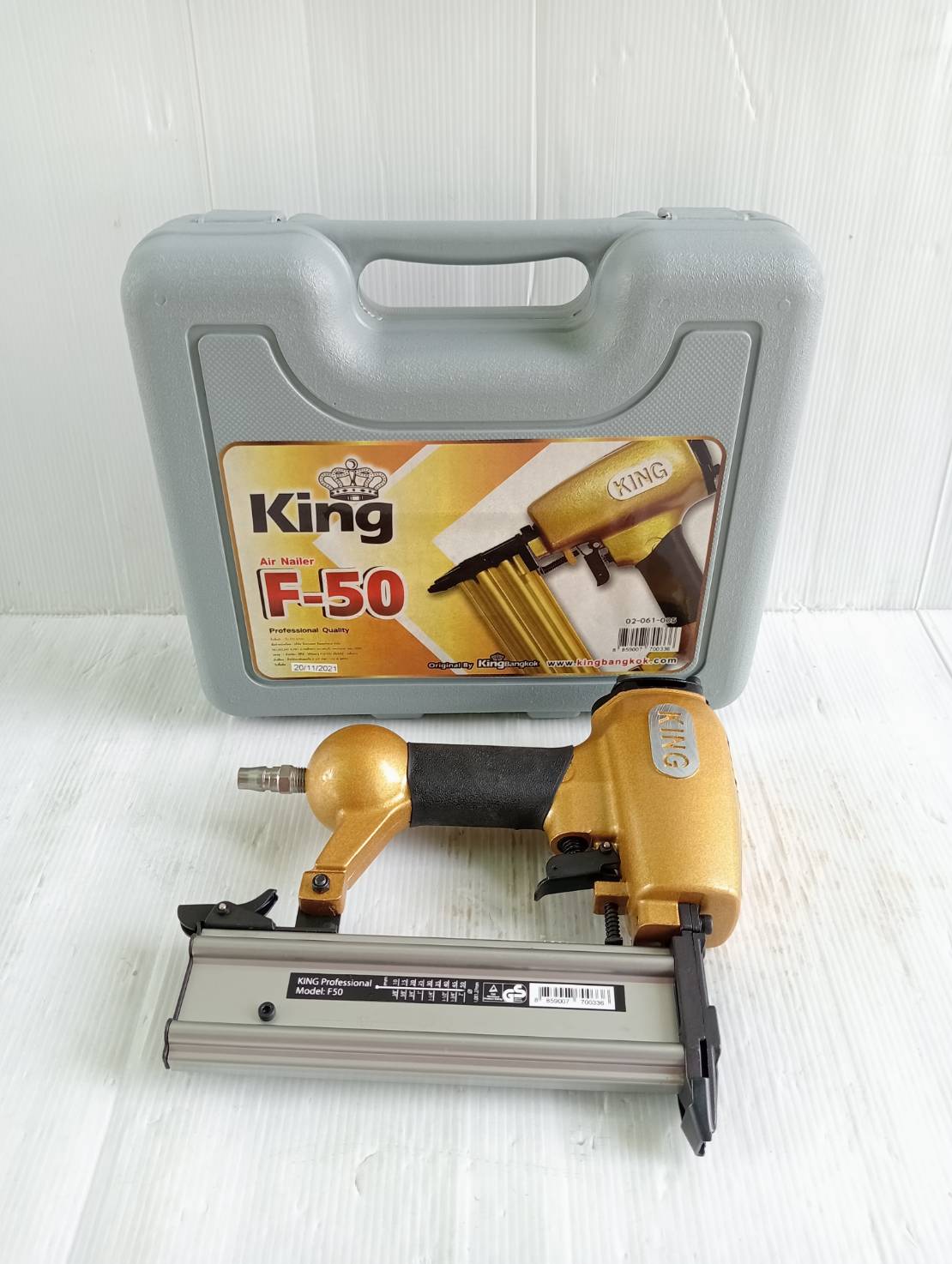 แม็กยิงตะปูลม ขาเดี่ยว F-50 King