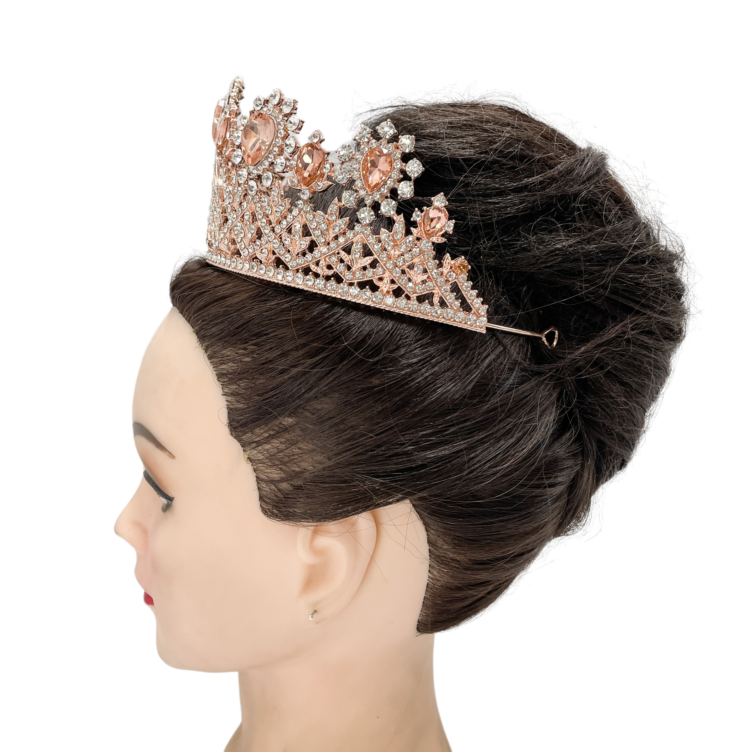 (พร้อมส่ง) เทียร่า 355 สีโรสโกลด์ งานสวย ปราณีต QCเพชรทุกเม็ด สินค้าพร้อมส่งจากไทย