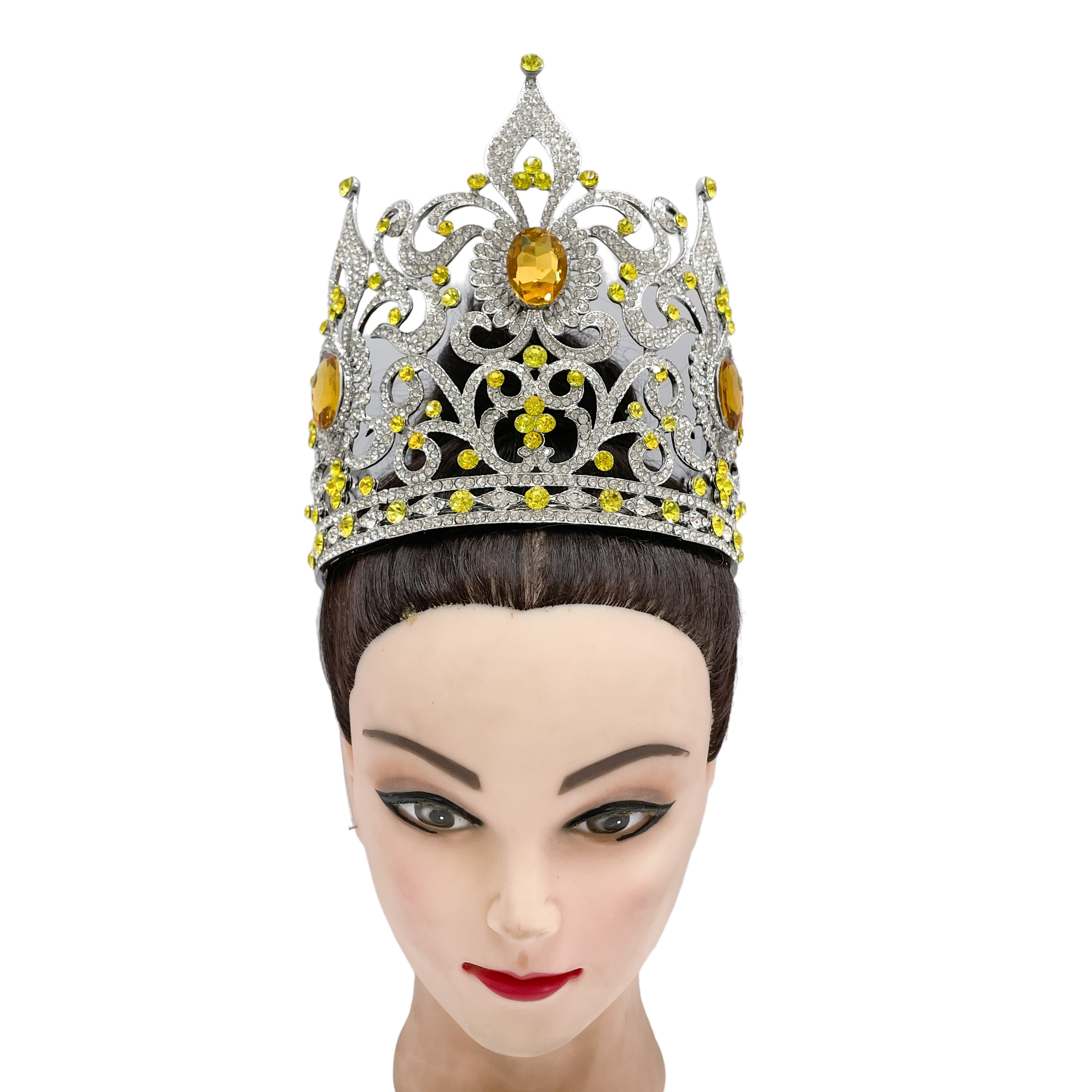 (พร้อมส่งจากไทย) มงกุฏ 102 สีเหลือง มงกุฎนางงาม มงกุฎเพชร มงกุฎประกวด สินค้าพร้อมส่ง ไม่ต้องรอนาน งานพรีเมี่ยม