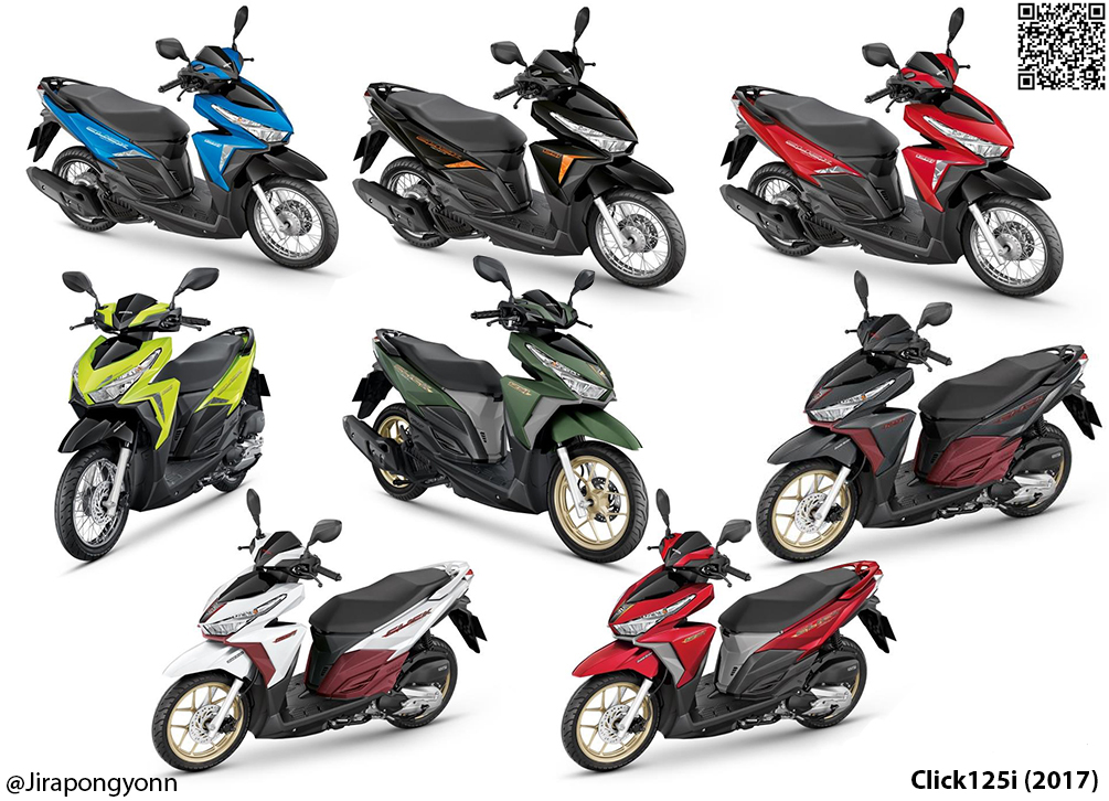 ชุดสี Click125i led ปี 2017 ชุด 25 ชิ้น