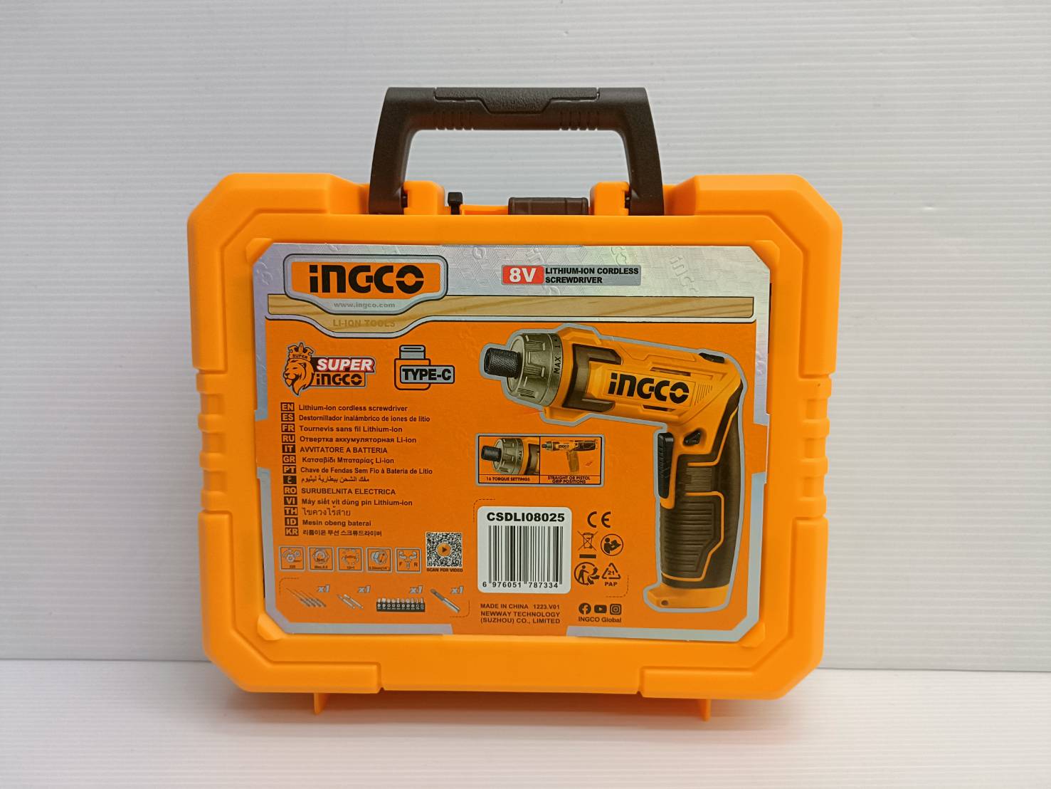 INGCO ชุดไขควงไร้สาย 8V รุ่น CSDLI08025