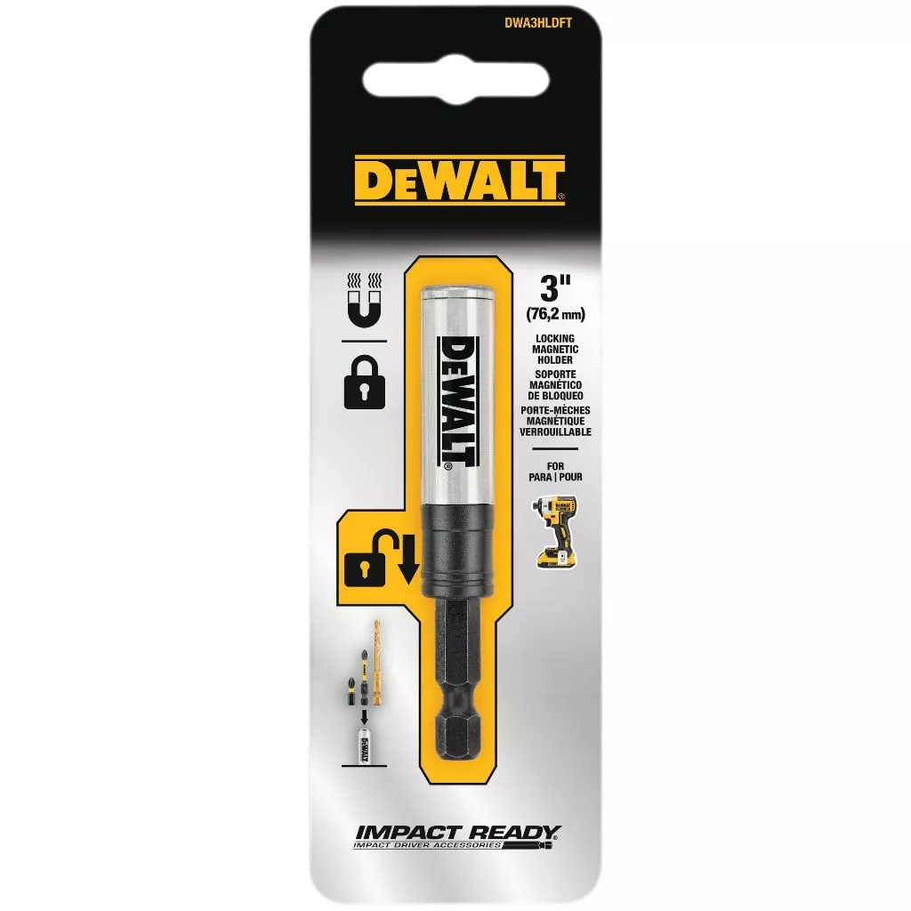 ก้านต่อดอกไขควง1/4 ยาว76มม. DWA3HLDFT DEWALT มีแม่เหล็กในตัว