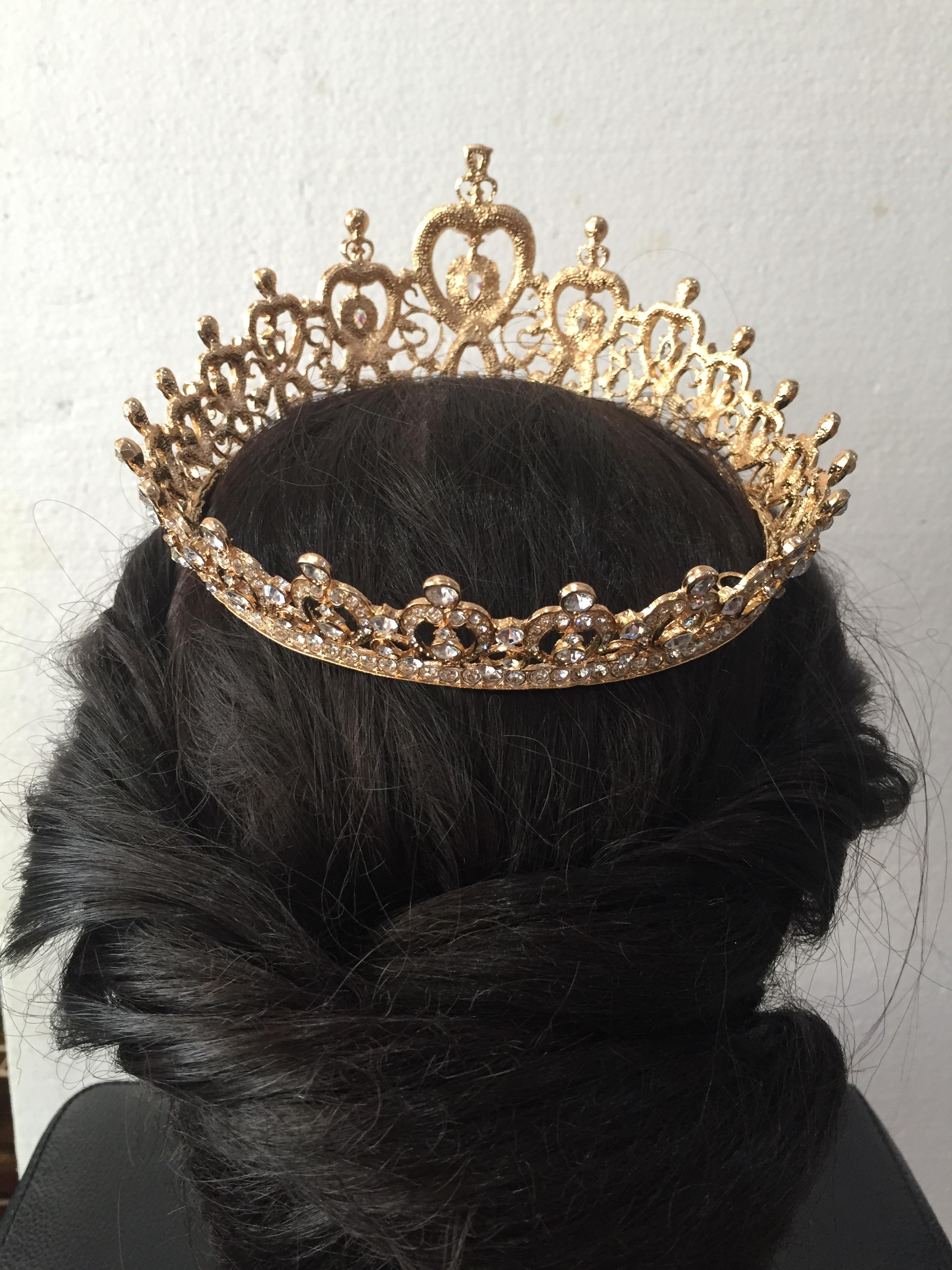 (พร้อมส่ง) มงกุฎ 038 สีทอง