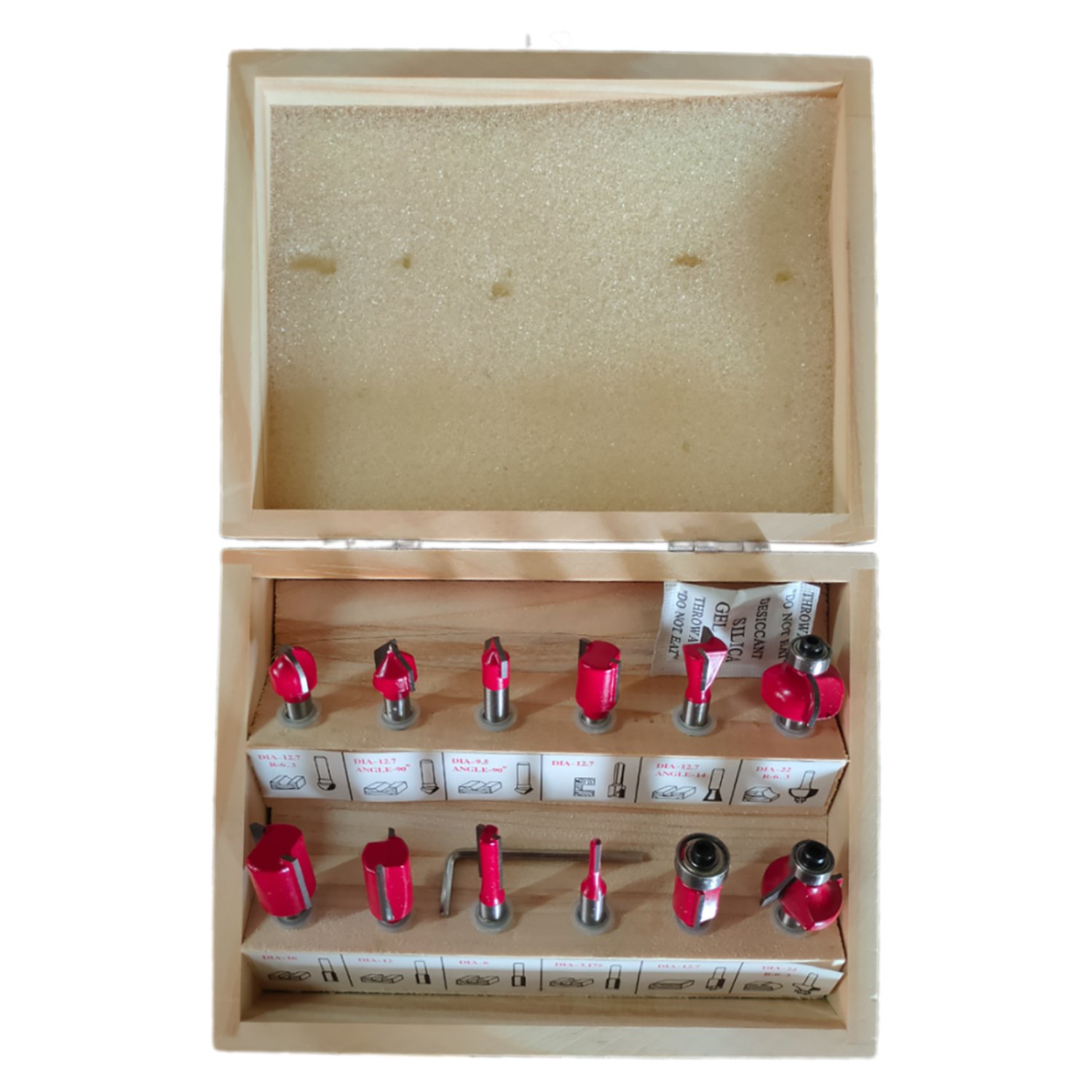 VERGIN ชุดดอกทริมเมอร์1/4 12ชุดตัว VG12PC-1/4