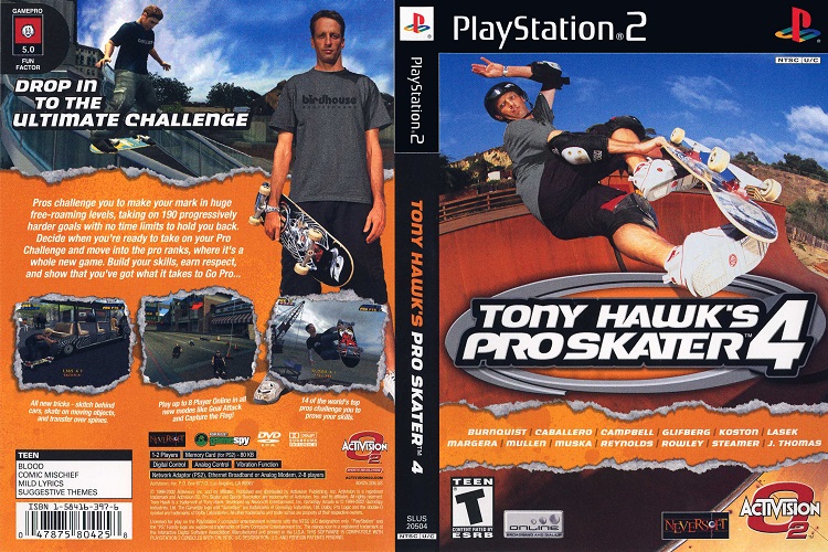 TONY HAWK'S PRO SKATER 4 [US : DVD5 1 Disc]