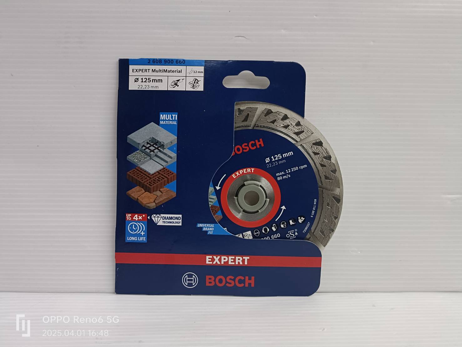 BOSCH ใบตัดเพชร Expert for multi material 5 นิ้ว (125 มม.) 2608900660