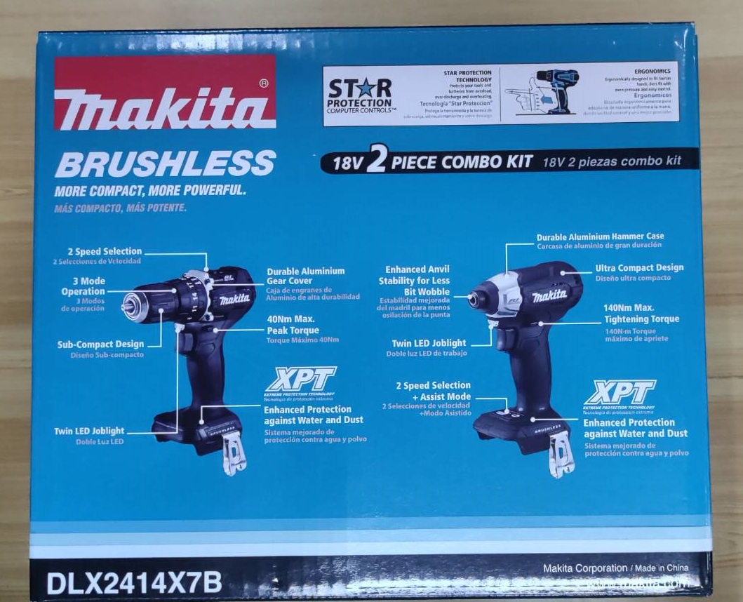 ชุดคอมโบ้ DLX2414X7B MAKITA (DHP487+DTD157)
