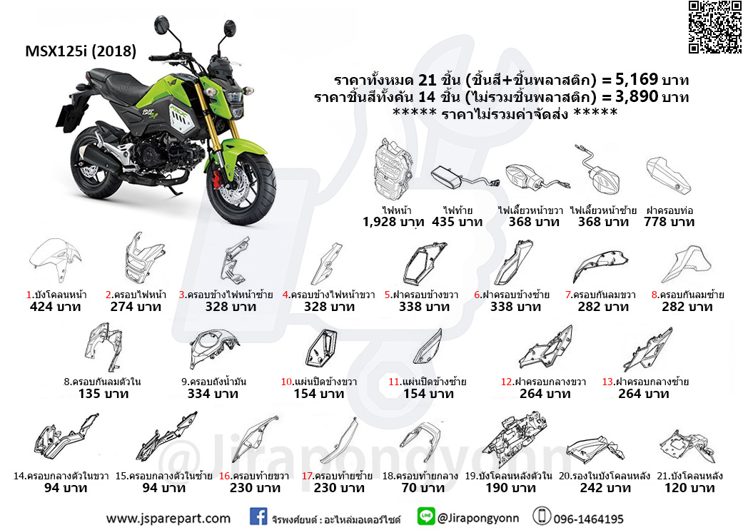 ชุดสี MSX125i SF (2018)