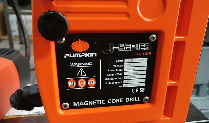 สว่านแม่เหล็ก J-MD3503V PUMPKIN #50188