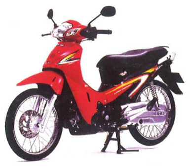 Honda สติ๊กเกอร์ Wave125S หัวเถิก สีแดง-ดำ ปี 2001 แท้ ศูนย์ Wave125S ปี 2001
