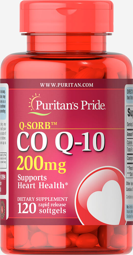 ผลิตภัณฑ์อาหารเสริม โคคิวเท็น Puritan Co Q10 / 200 mg 120 Softgels