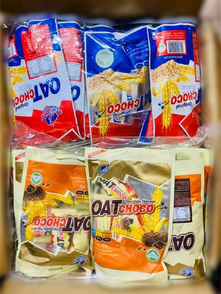 ข้าวโอ๊ตอัดแท่ง Oat Choco รสชาเขียวมัทฉะ พร้อมส่ง 6 รส ข้าวโอ๊ต ขนมข้าวโอ้ต oatchoco