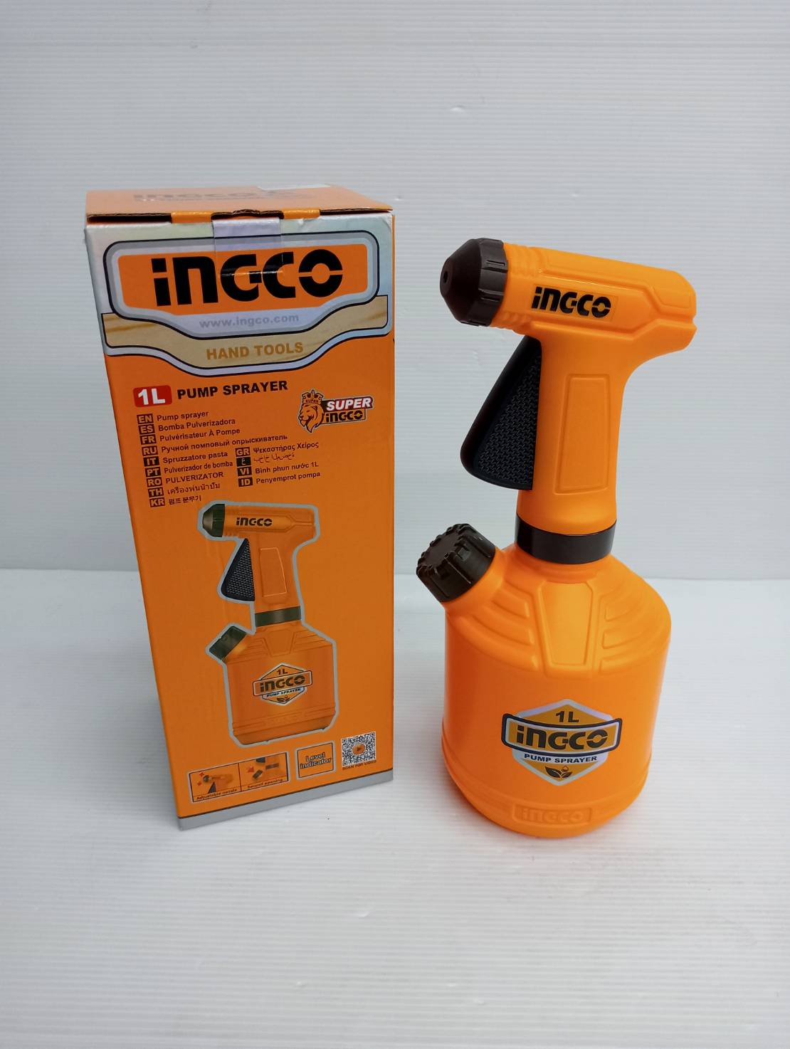 INGCO กระบอกฉีดน้ำ ขนาด 1 ลิตร รุ่นหัวทองเหลือง HSPP30102