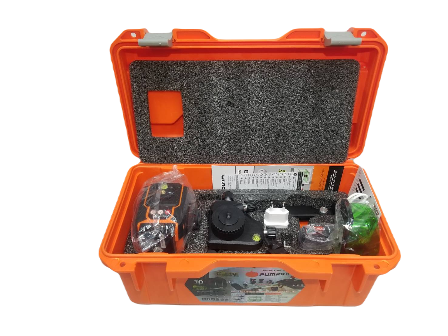 เลเซอร์12เส้น แสงเขียว PTT-3D12LSG PUMPKIN #28368