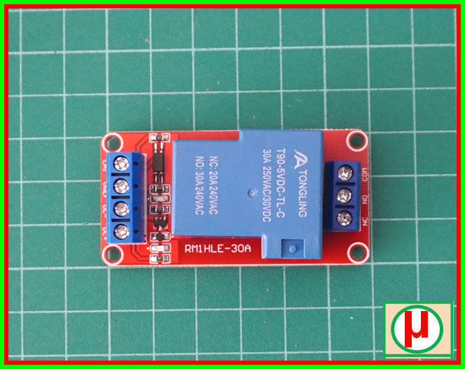 1x โมดูลรีเลย์ 5V /30A 250VAC 30VDC มีออปโต้คัปเปลอร์