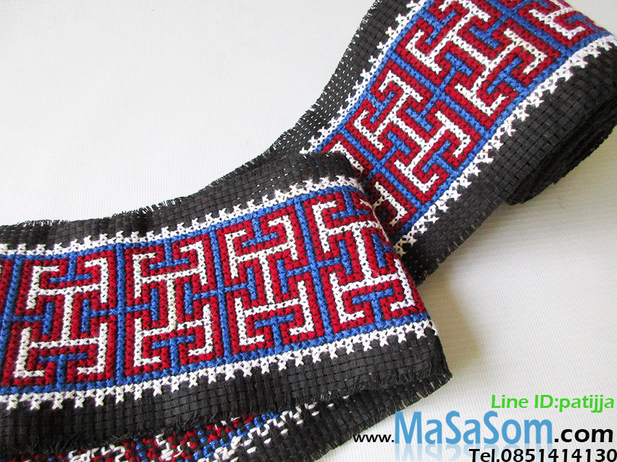 ผ้าแถบปักครอสติชชาวเขาM10