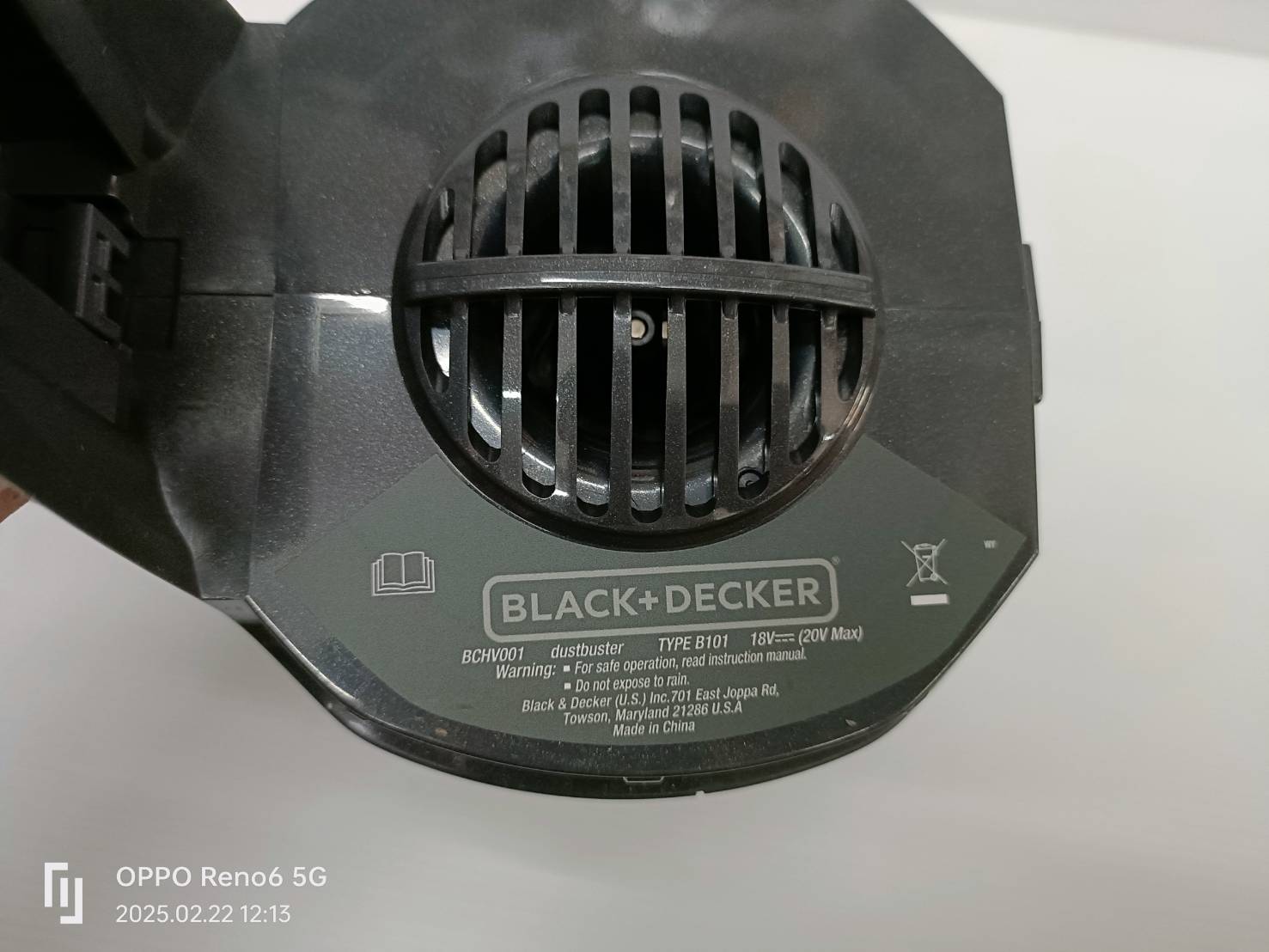 เครื่องดูดฝุ่นมือถือไร้สาย 20V BCHV001D1E-B1 BLACK&DECKER