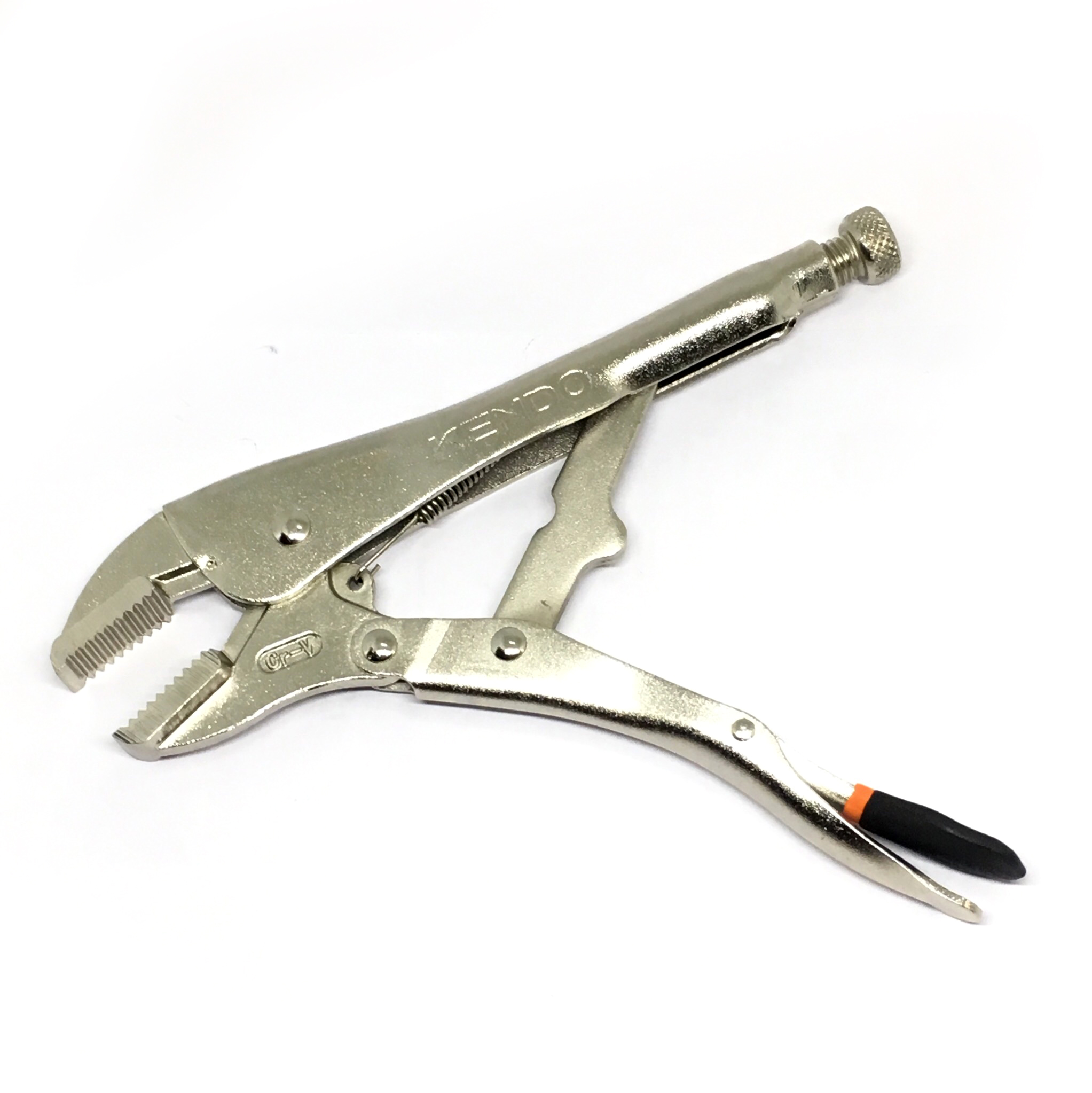 KENDO KD-11610 คีมล็อคปากตรง 250mm. 10" เกรด Cr-V แท้